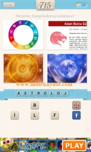 Resimli Kelime Bulmaca Astroloji