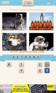 Resimli Kelime Bulmaca Astronot
