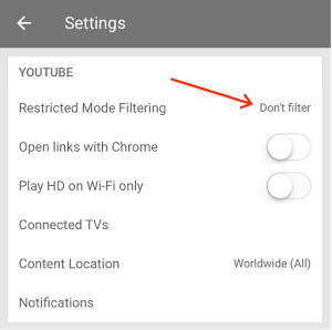 iOS Youtube Kısıtlı Modu Kapatma Açma